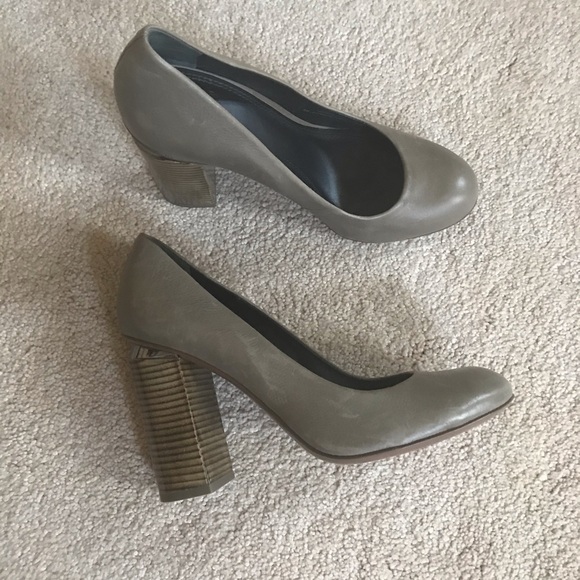 Tory Burch Shoes - Tory Burch Grey/Brown Heels
